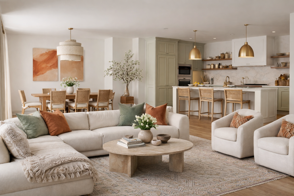 A bohemian styled space (with interior design mistakes avoided)