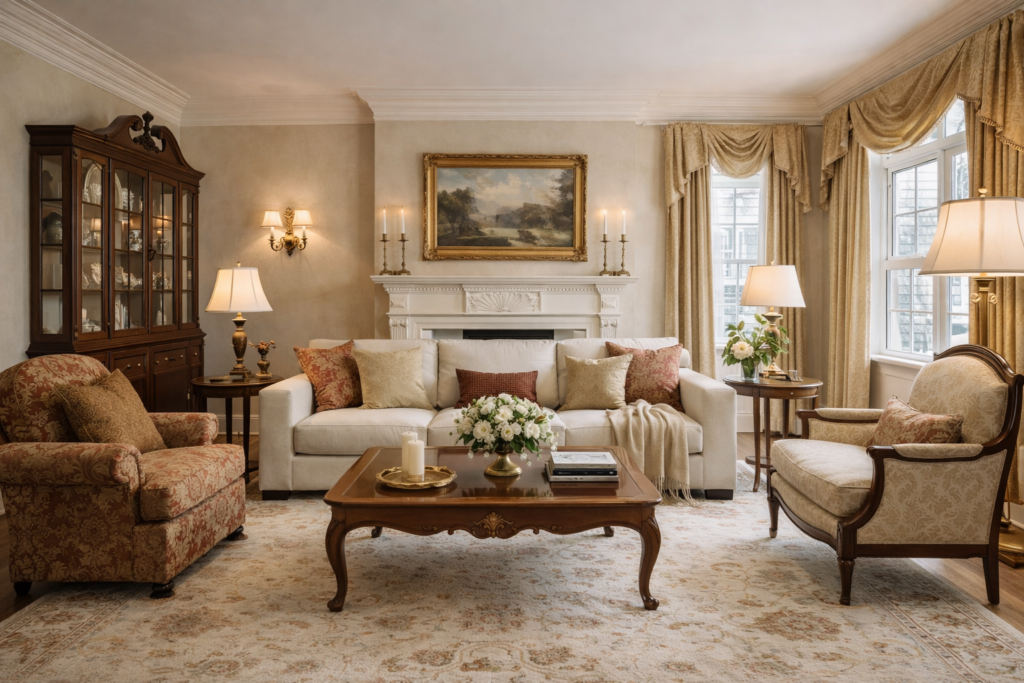 Traditional Living Room Interior Design Style